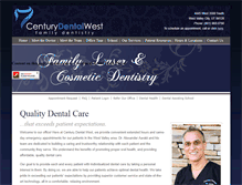 Tablet Screenshot of centurydentalwest.com